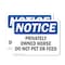 Signmission Privately Owned Horse Do Not Pet Or Feed OSHA Notice Sign, Vinyl Decal, 14in W x 10in L, 2PK OS-2PACK-NS-D-1014-L-17875 - alternate 1
